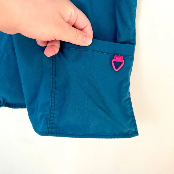 Health Pro Flex Teal Scrub Top  Large - Picture 4 of 6